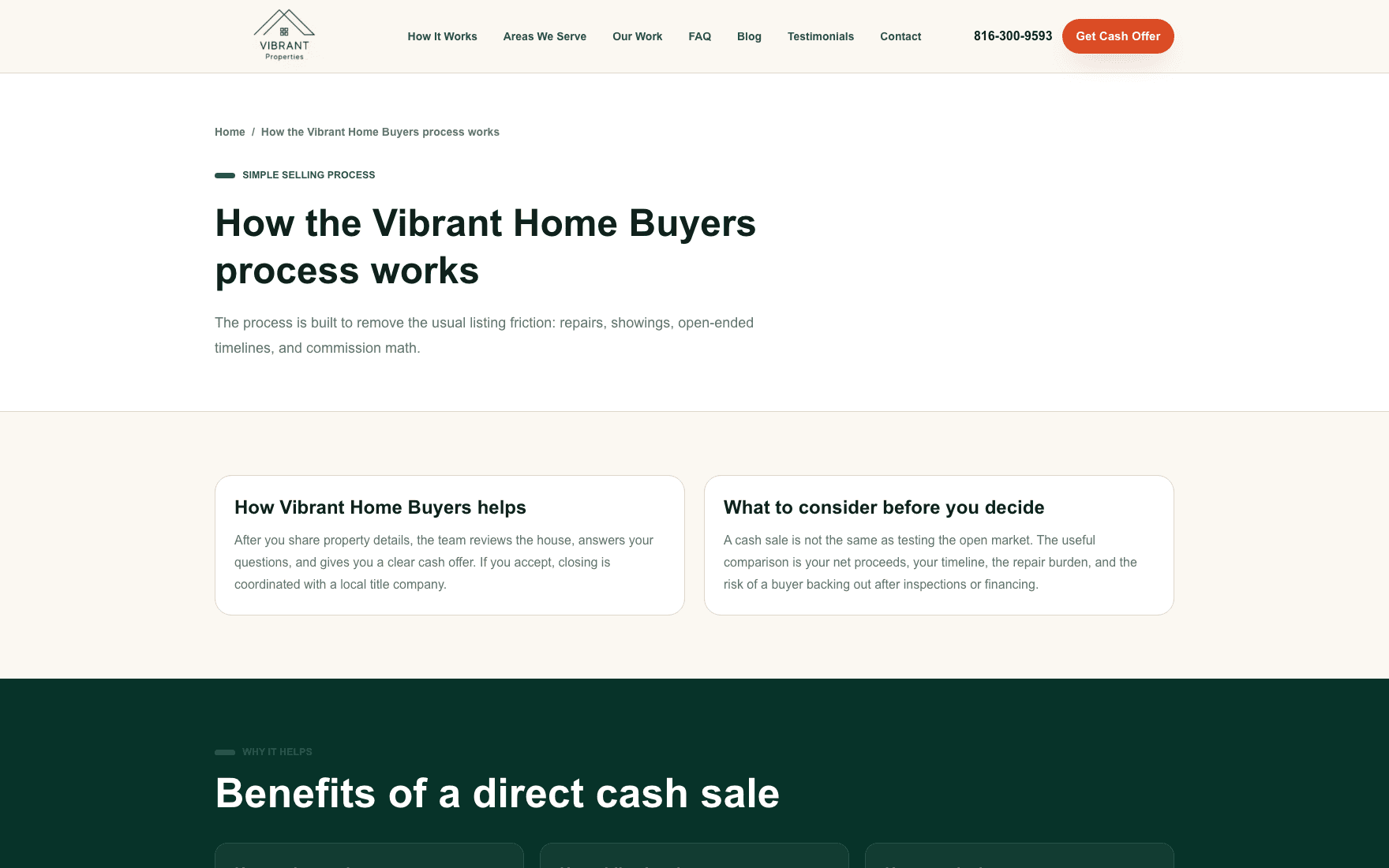How it works – desktop view